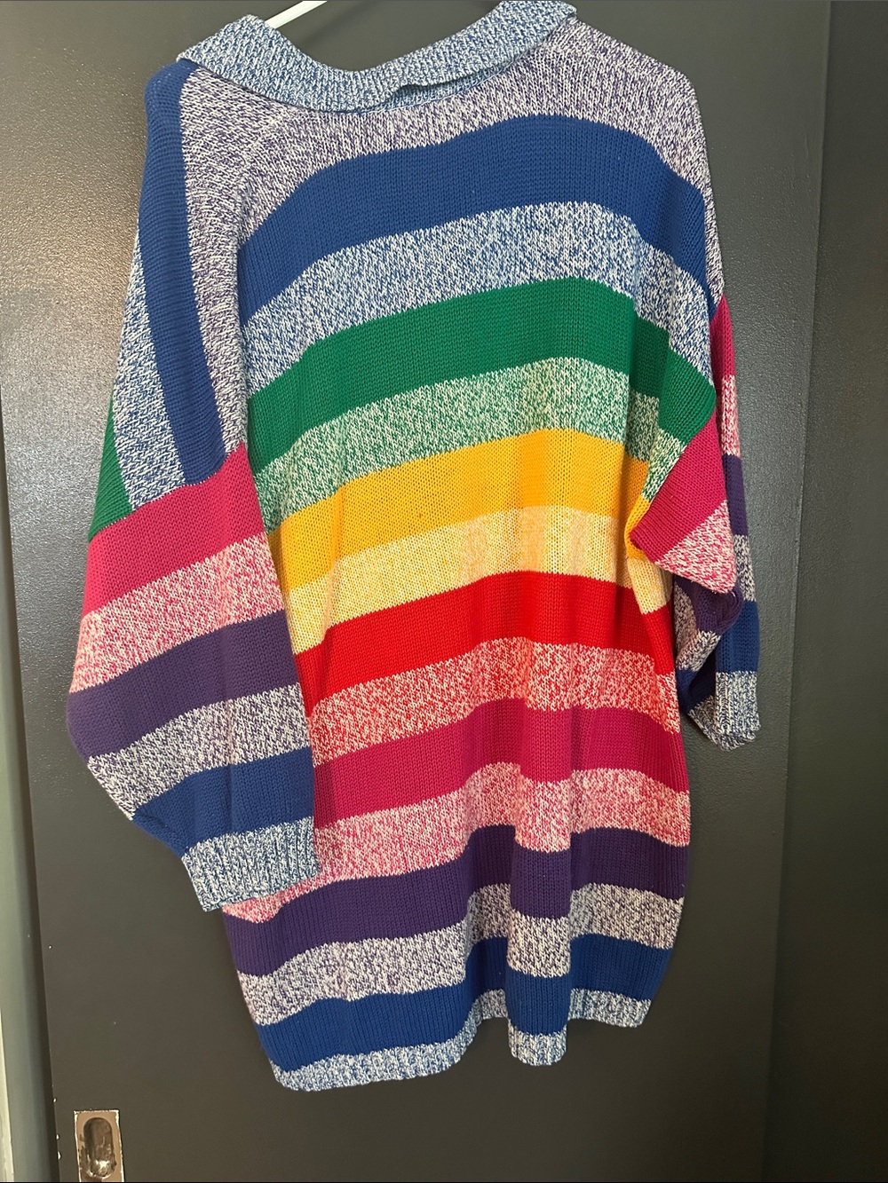 Venezia Multicolor Striped Knit Polo (vintage) - Picture 3 of 3